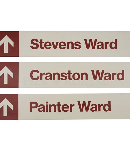 Red Signs Stevens Ward  Priced Individually 